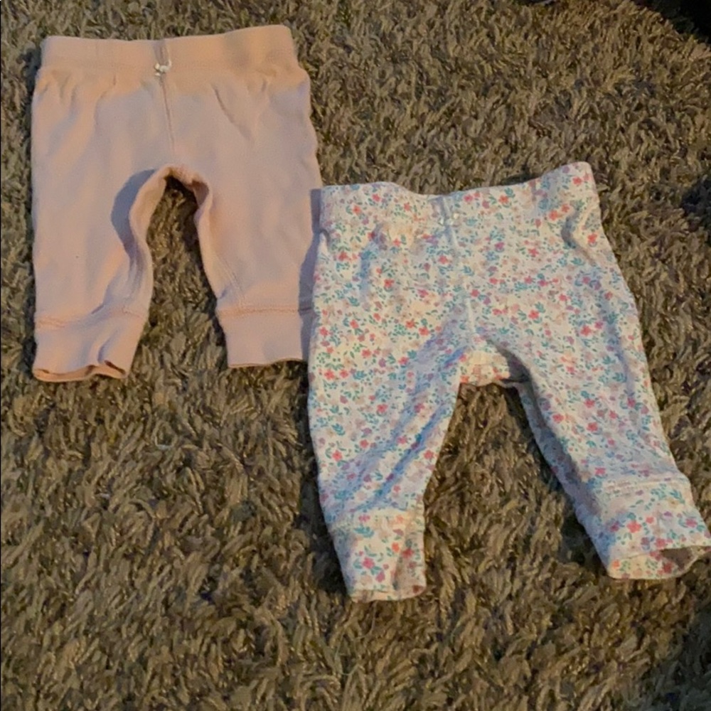 2 pairs of pants. 3 month size.